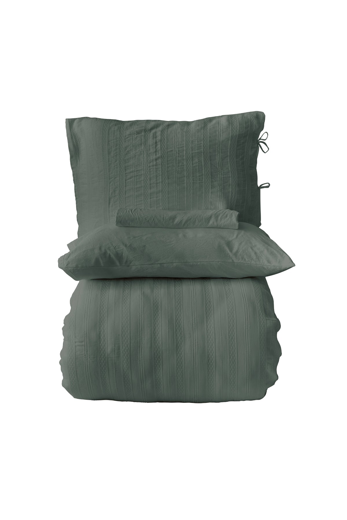 Ardus %100 Pamuk Stonewashed Çift Kişilik Nevresim Takımı Yeşil