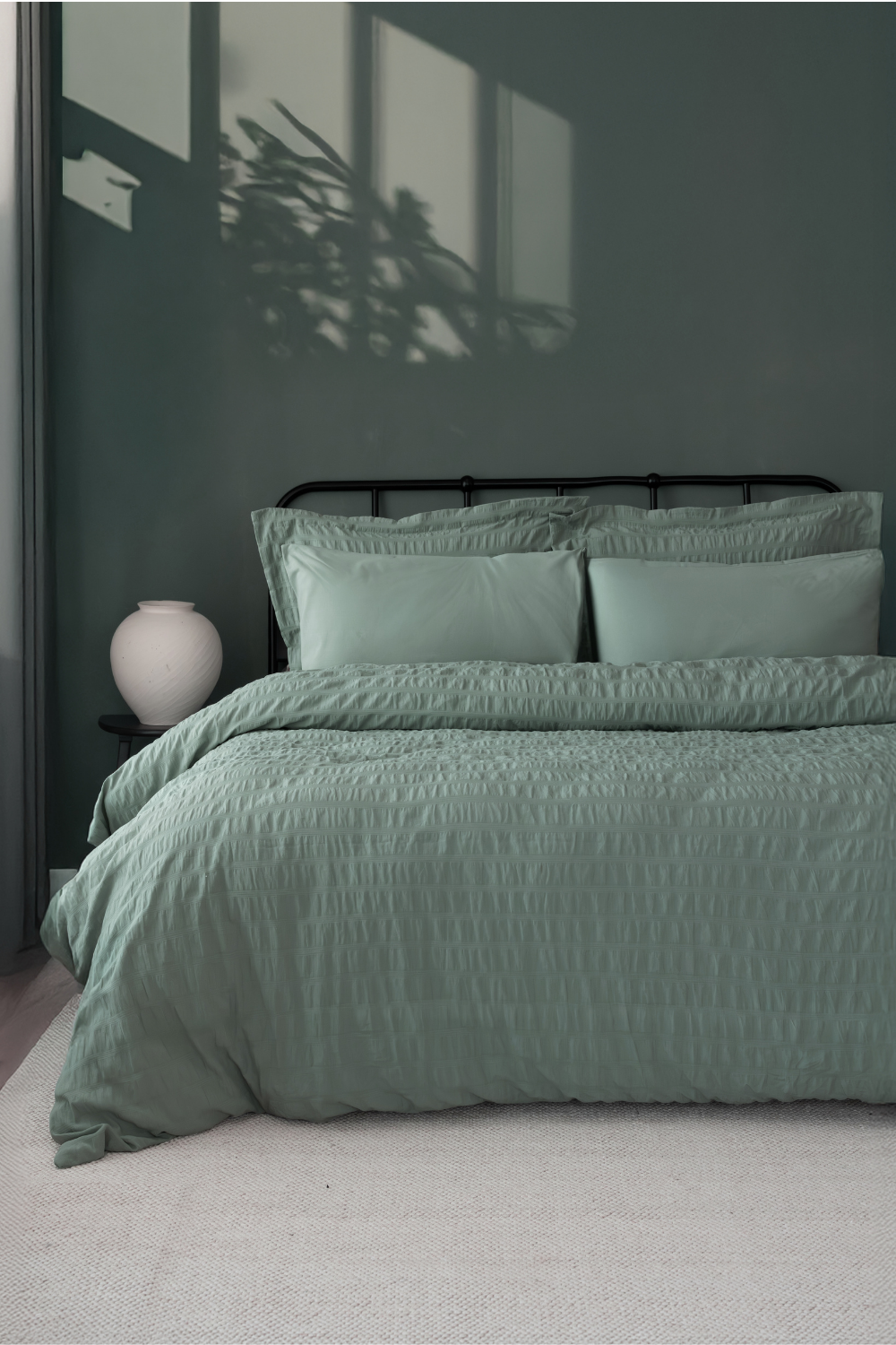 Arianna %100 Pamuk Stonewashed Çift Kişilik Nevresim Takımı Yeşil