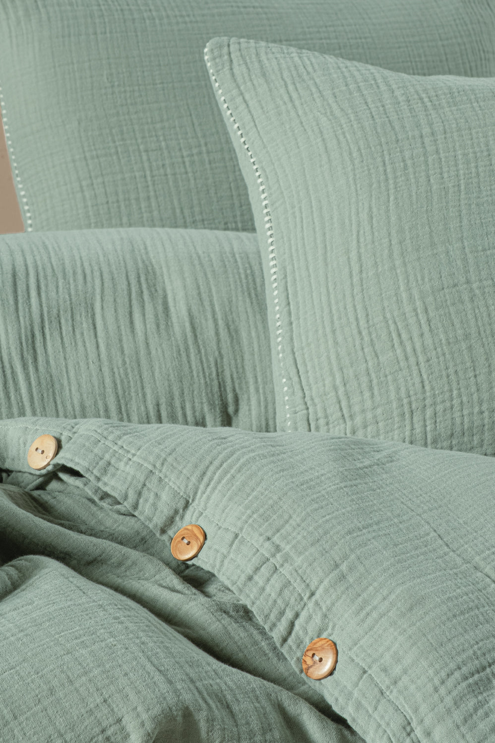 Henna Green Muslin Cotton Nevresim Takımı