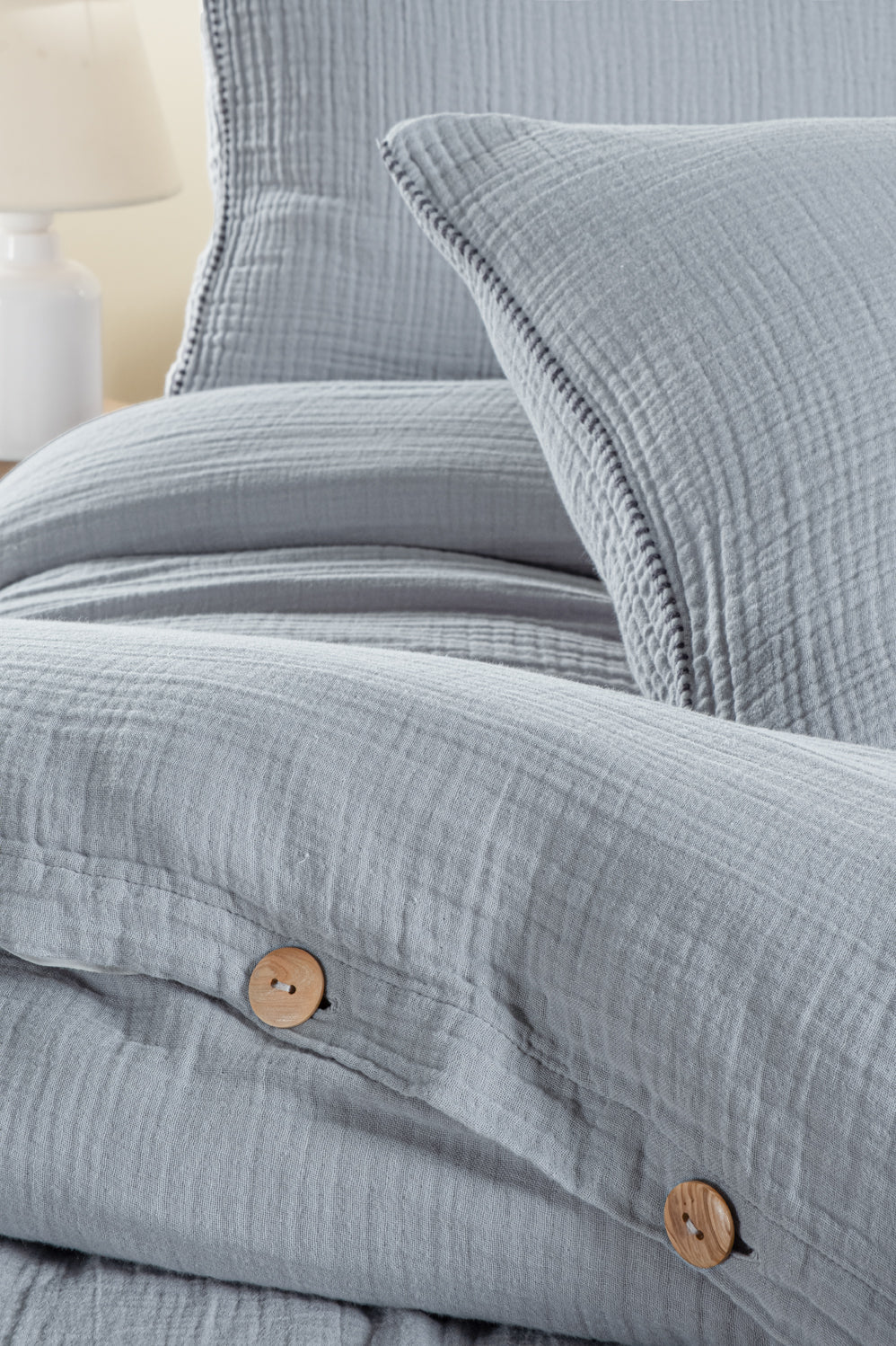 Henna Grey Muslin Cotton Nevresim Takımı