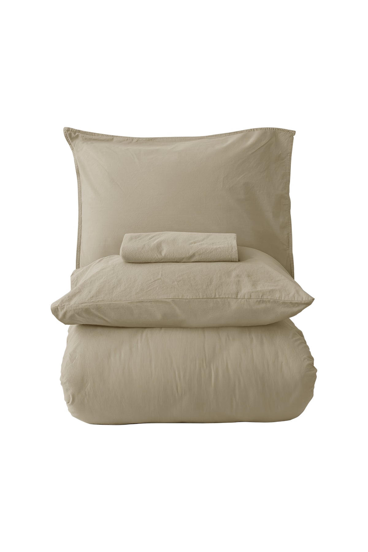 Jadora %100 Pamuk Stonewashed Çift Kişilik Nevresim Takımı Vizon