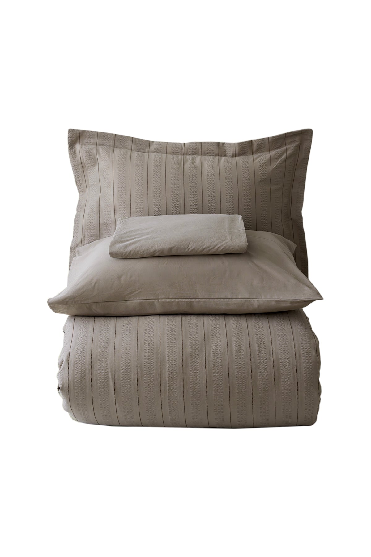 Tiara %100 Pamuk Stonewashed Çift Kişilik Nevresim Takımı Vizon