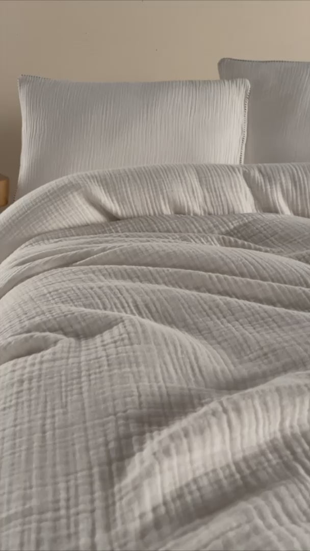 Henna Cream Muslin Cotton Nevresim Takımı